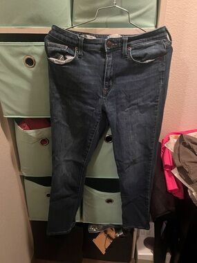 Universal Thread Women's Straight Leg Jeans in Dark Blue